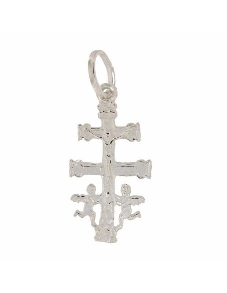 CRUZ-279 - CRUZ DE PLATA CARAVACA DE 22 MM X 11 MM