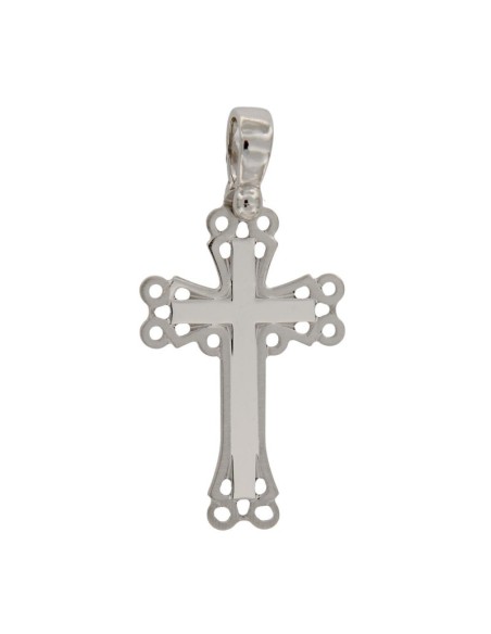 CRUZ-323 - CRUZ DE PLATA MATE Y BRILLO DE 15 MM X 24 MM 