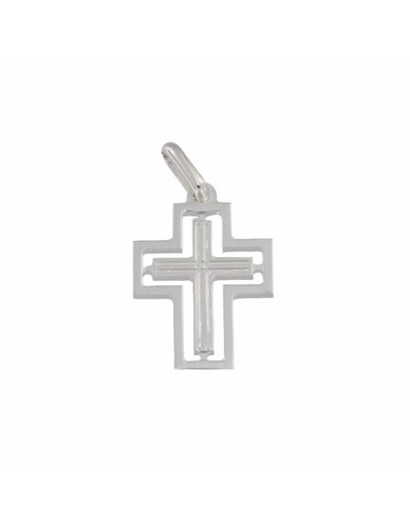 CRUZ-167 - CRUZ DE PLATA CALADA DE 30 MM X 20 MM