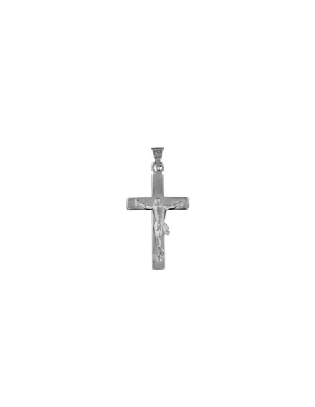 CRUZ-171 - CRUZ DE PLATA CON CRISTO EN RELIEVE DE 30 MM X 11 MM