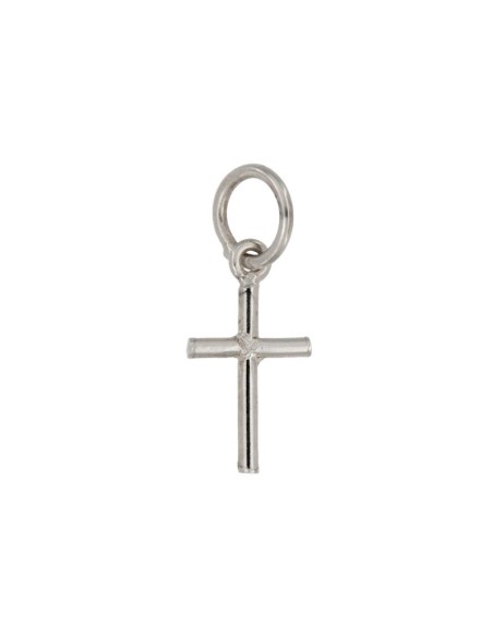 CRUZ-282 - CRUZ DE PLATA DE TUBO 12 MM X 8 MM