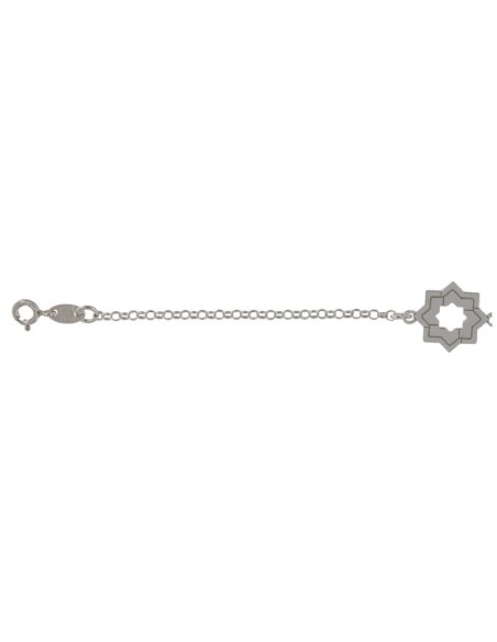 PUL-4213 - PULSERA LÁSER ESTRELLA MUDÉJAR DOBLE LISA 14 MM DE 18 CM